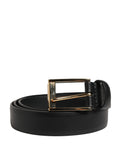 Dolce & Gabbana Men's Buckle Black Leather Belt