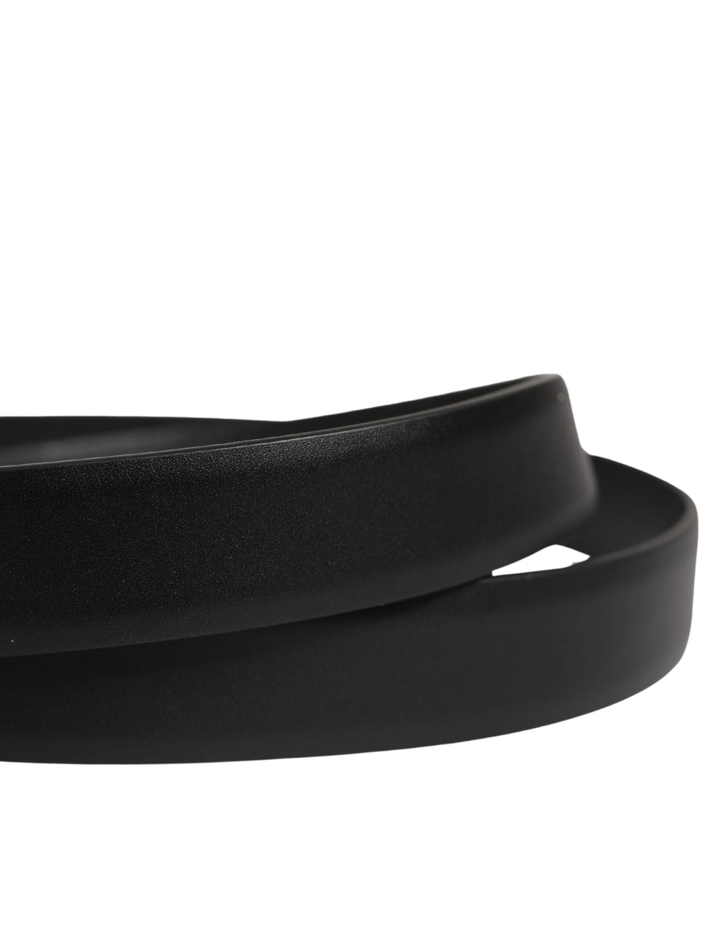 Dolce & Gabbana Men's Buckle Black Leather Belt