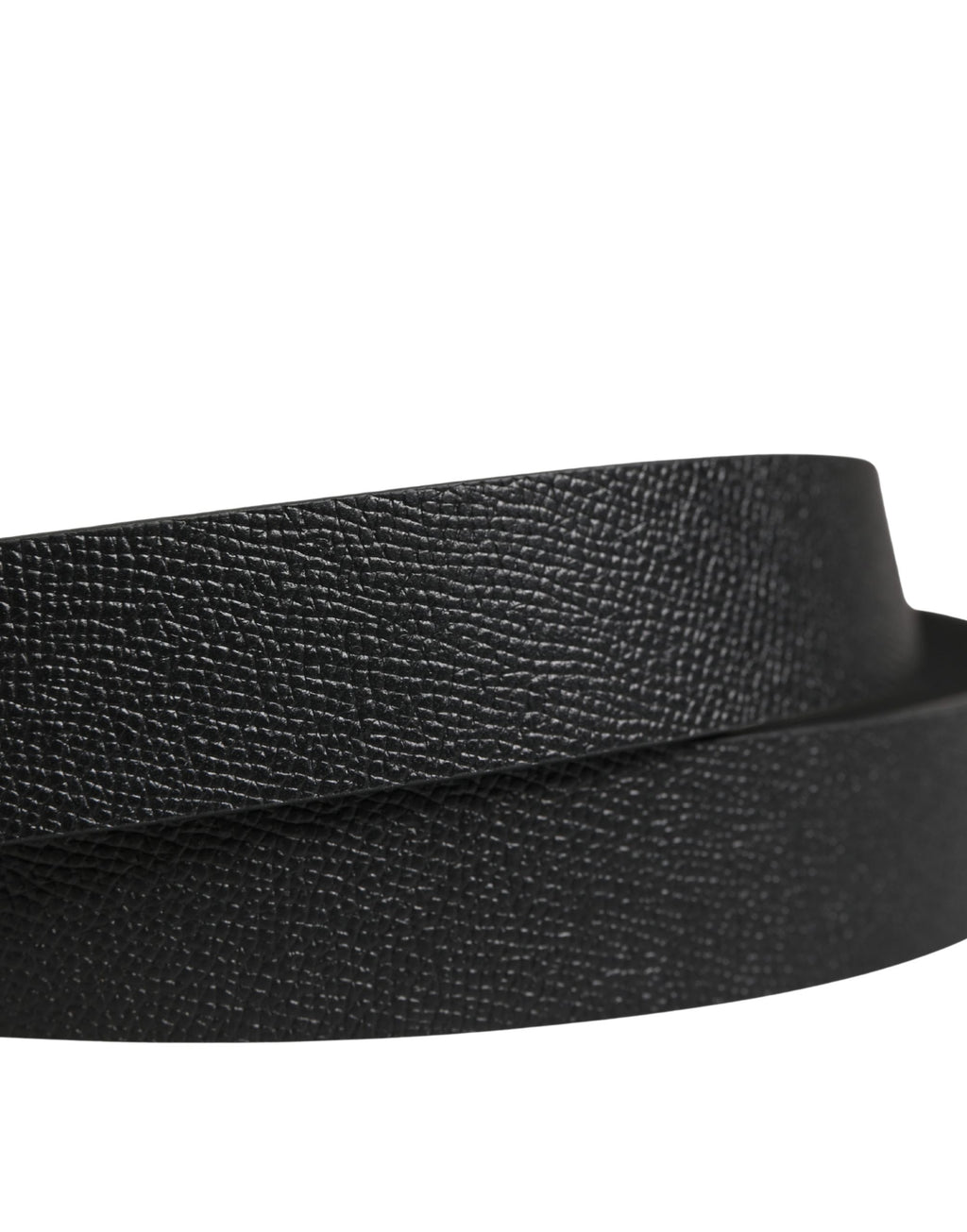 Dolce & Gabbana Men's Belt in Black Calfskin with Metal Buckle
