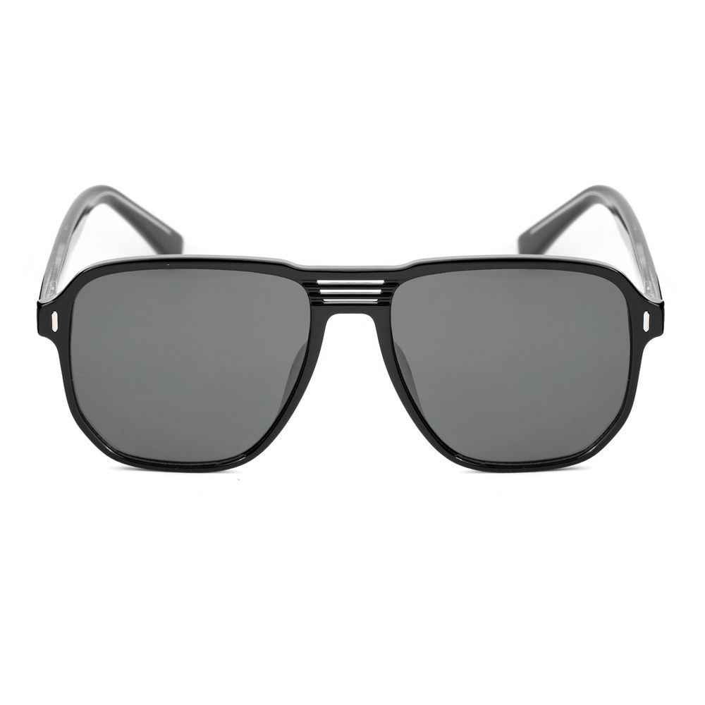 Bobroff Schwarze Sonnenbrille aus Acetat