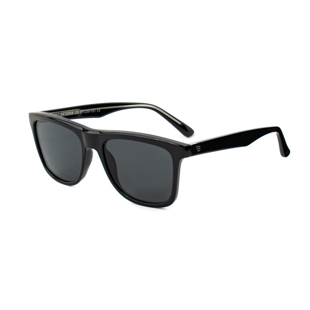 Bobroff Schwarze Sonnenbrille aus Acetat