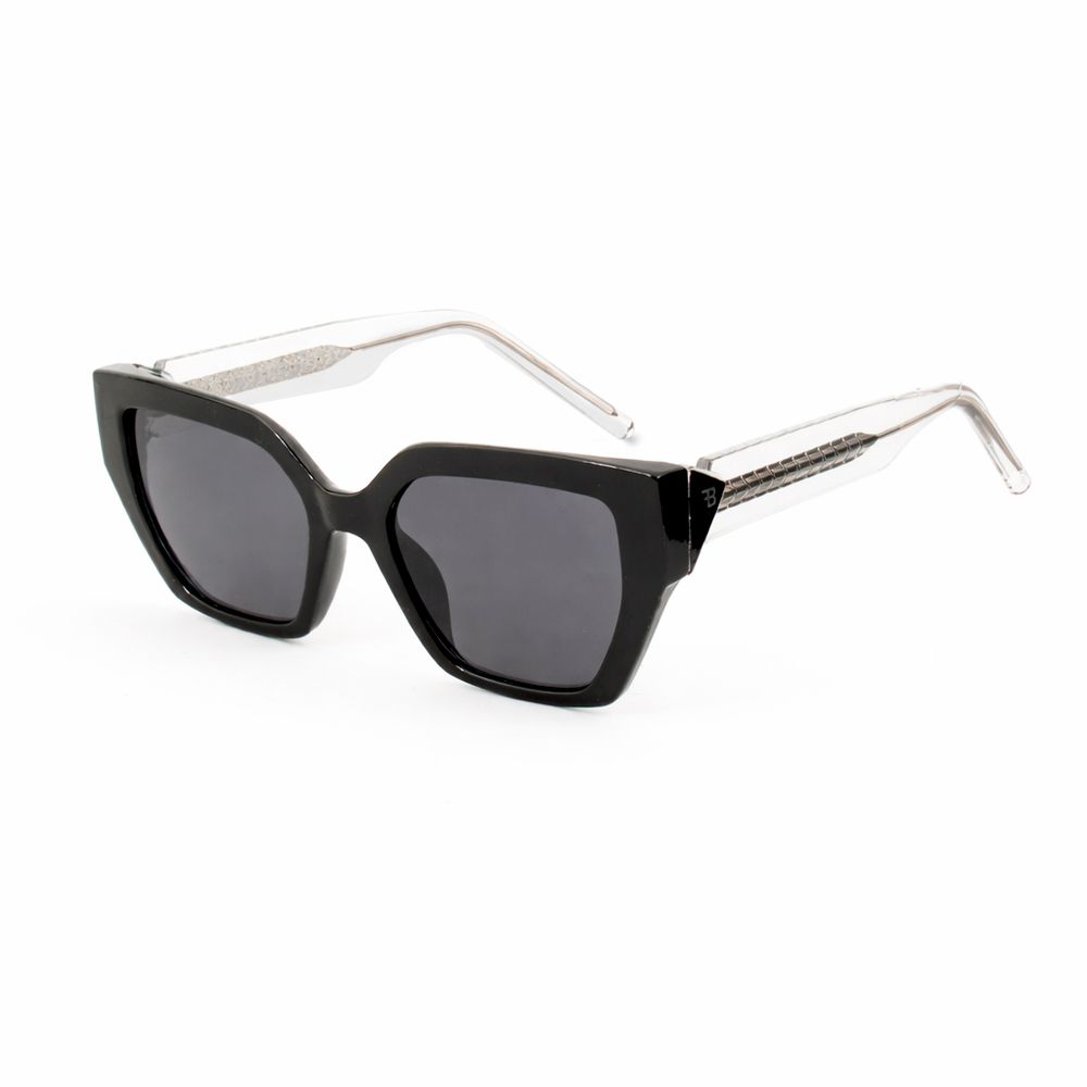 Bobroff Schwarze Sonnenbrille aus Acetat
