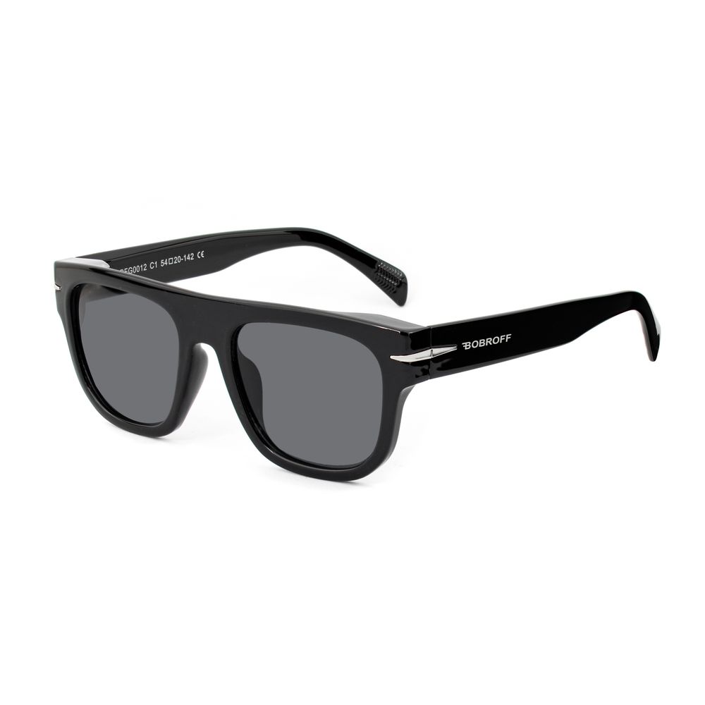 Bobroff Sonnenbrille aus schwarzem Acetat
