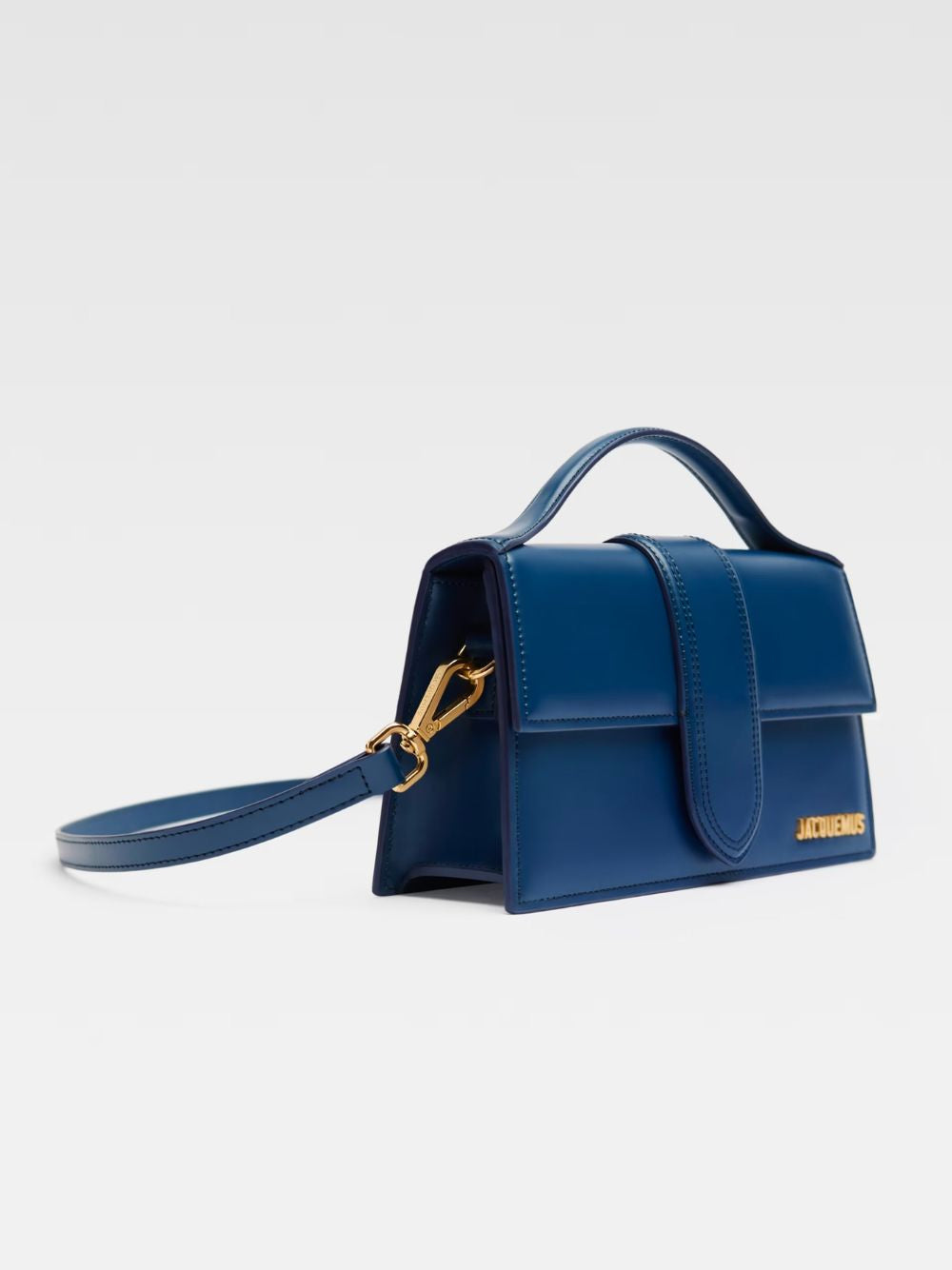 Jacquemus Dunkelblaue Lederhandtasche Le Grand Bambino
