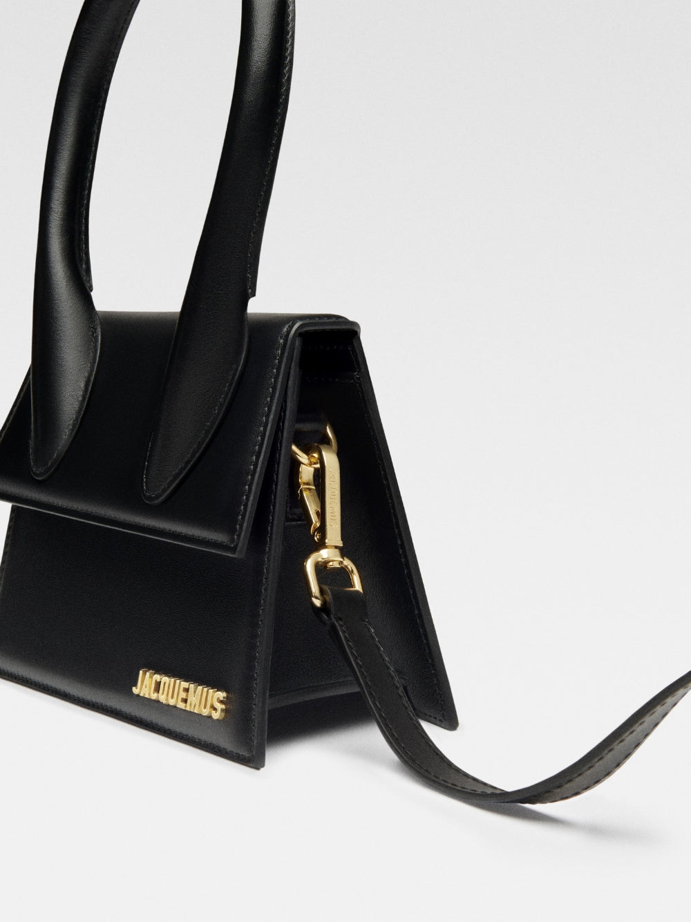 Jacquemus Schwarze Lederhandtasche Le Chiquito moyen