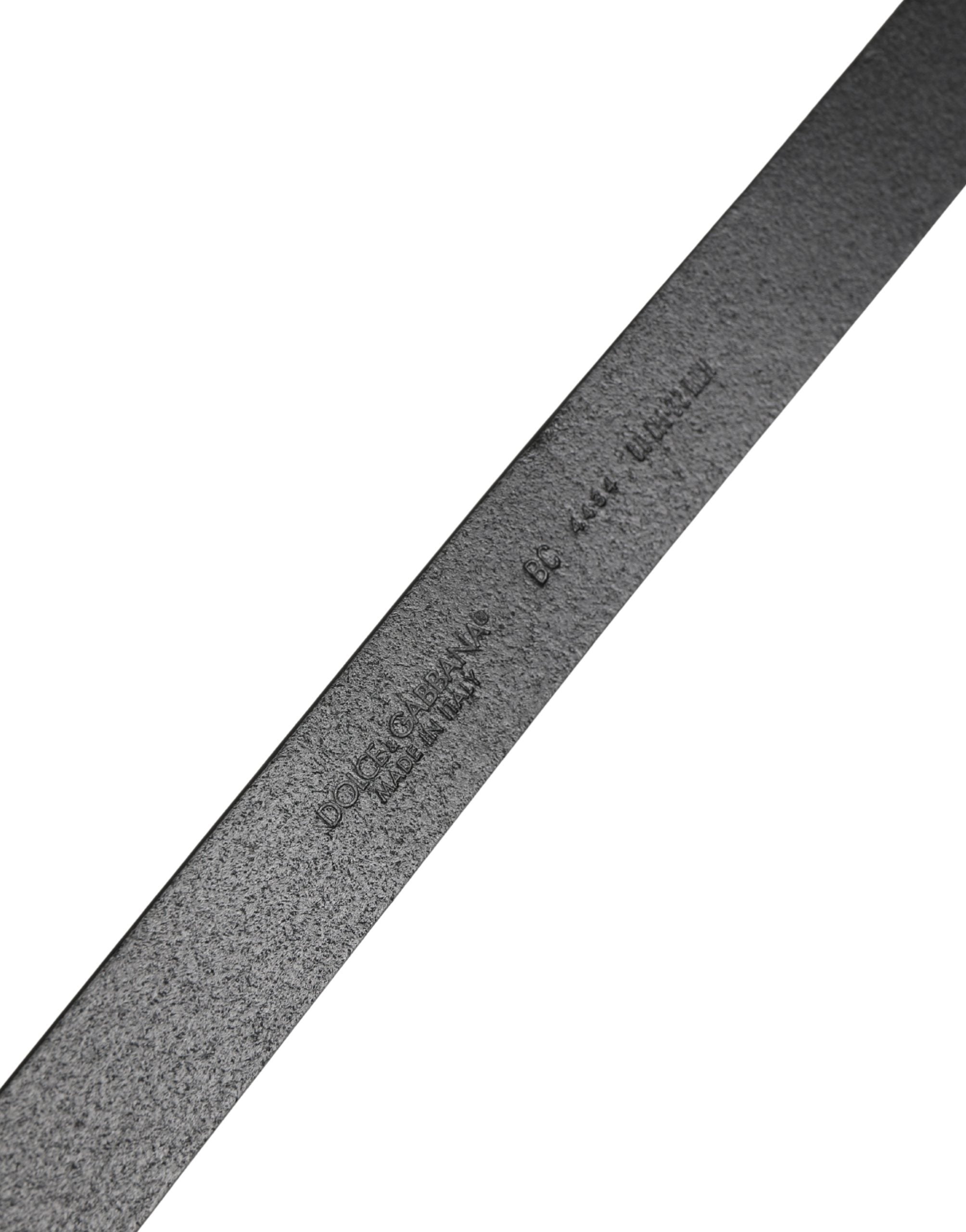 Dolce & Gabbana Men's Buckle Black Leather Belt