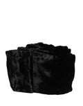 Dolce & Gabbana Schwarzer Viskose-Satin-Taillengürtel für Damen