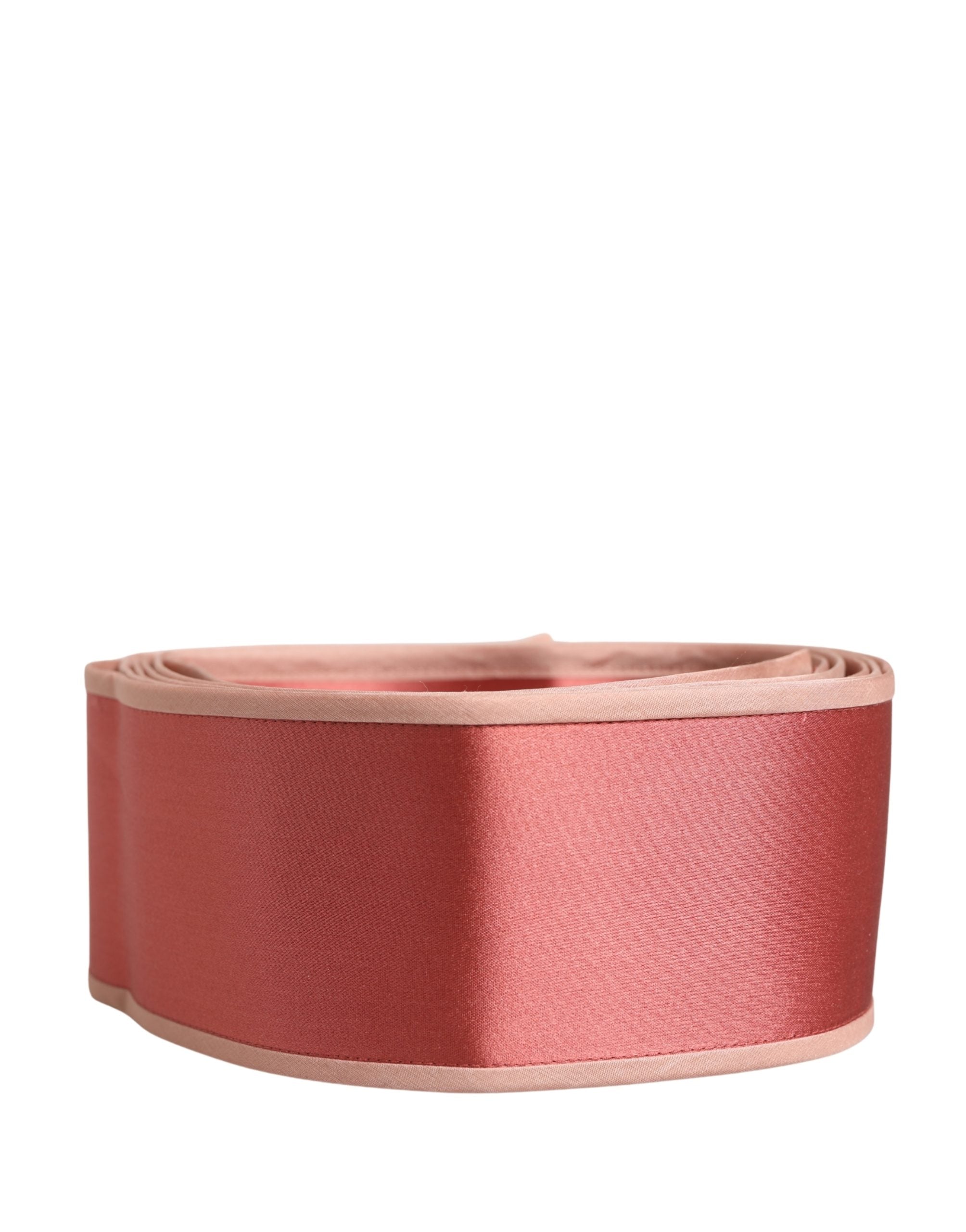 Dolce & Gabbana women's belt in pink silk satin