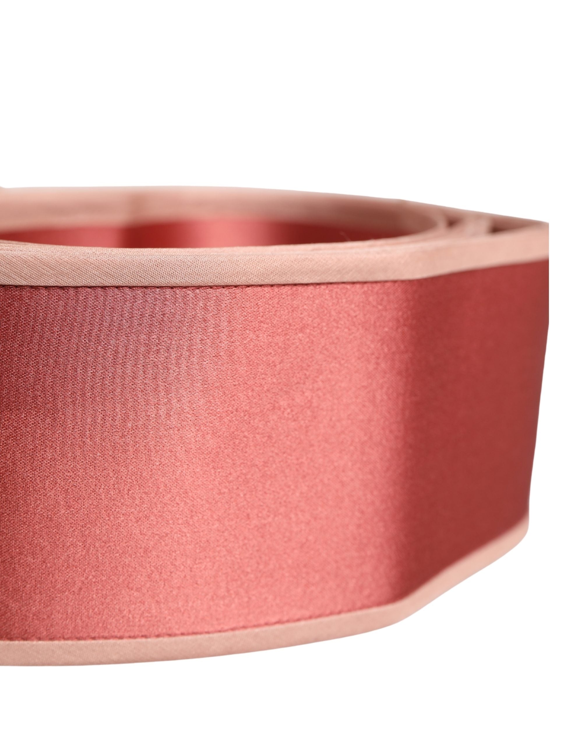 Dolce & Gabbana women's belt in pink silk satin