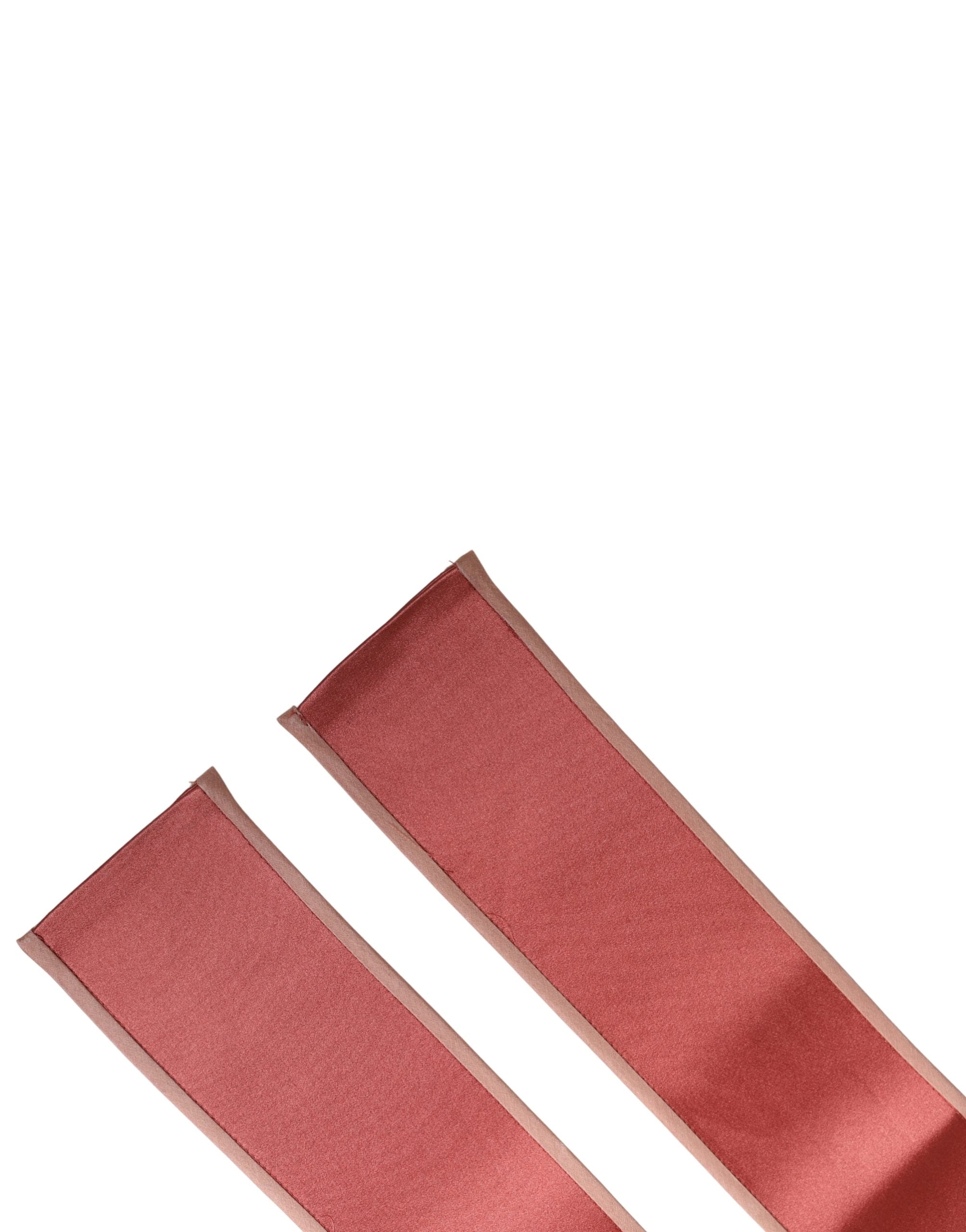 Dolce & Gabbana women's belt in pink silk satin