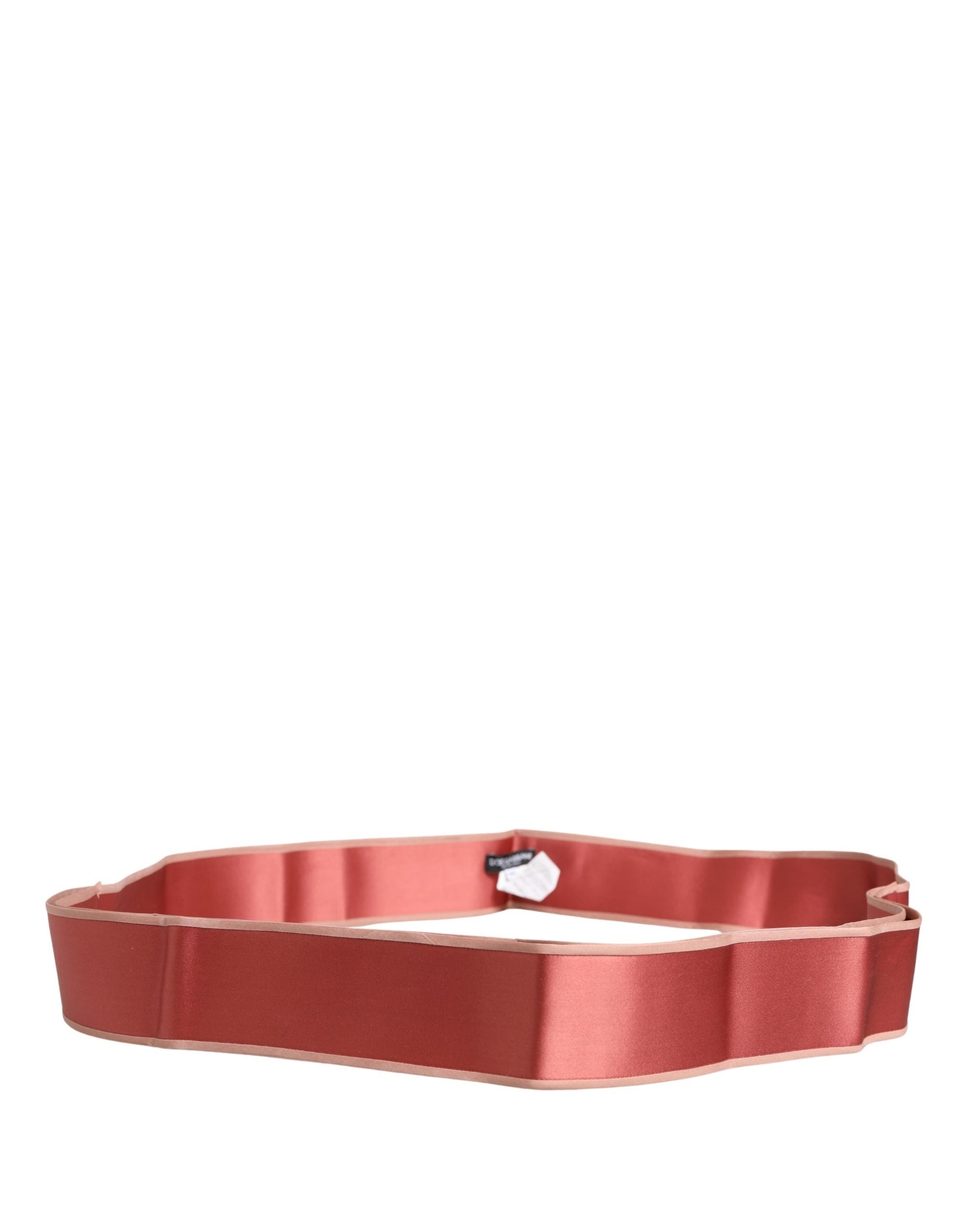 Dolce & Gabbana women's belt in pink silk satin