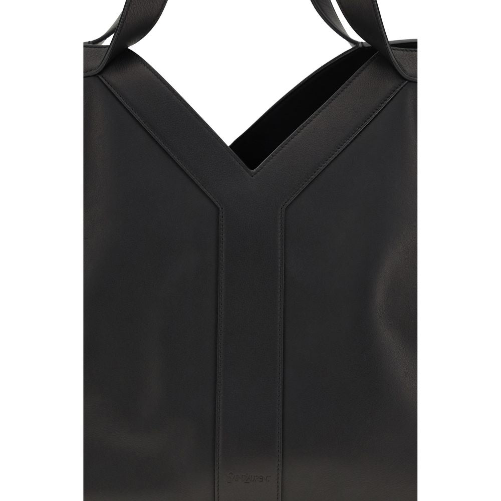 Saint Laurent Black Bos Taurus Calfskin Shoulder Bag