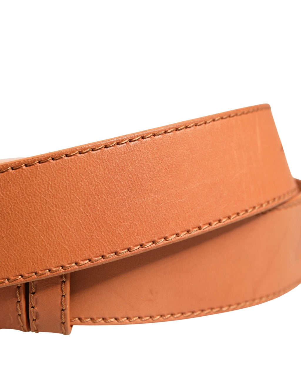 GF Ferre Orange Leder Hexagon Metall Schnalle Damen Gürtel