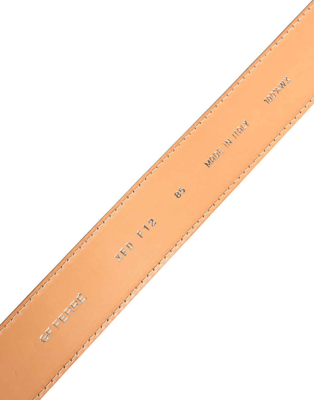 GF Ferre Orange Leder Hexagon Metall Schnalle Damen Gürtel