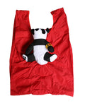 Dolce & Gabbana Men's Red Polyester Panda Print Tote Bag, Ecobag