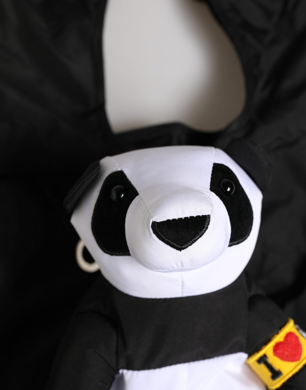 Dolce & Gabbana Men's Black Polyester Panda Fabric Tote Bag "Ecobag"