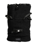 Dolce & Gabbana Black Travel Backpack in Jersey Wool Blend