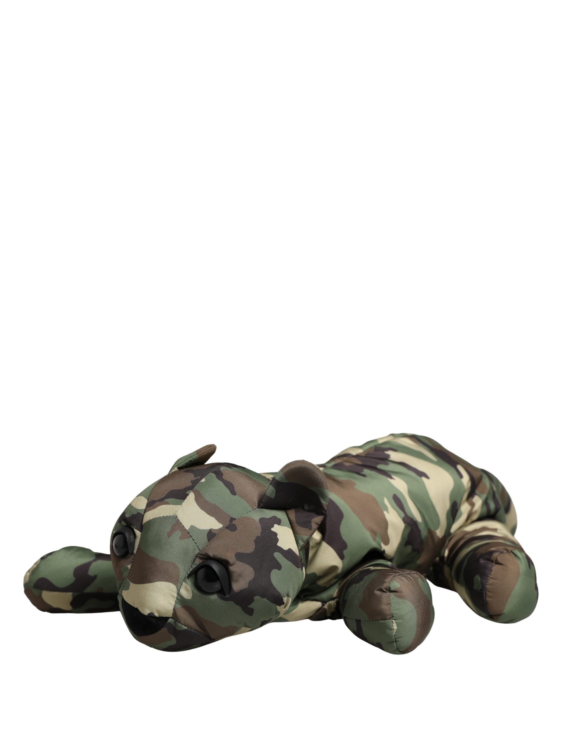 Dolce & Gabbana Belt Bag in Multicolor Camouflage with Animal Silhouette