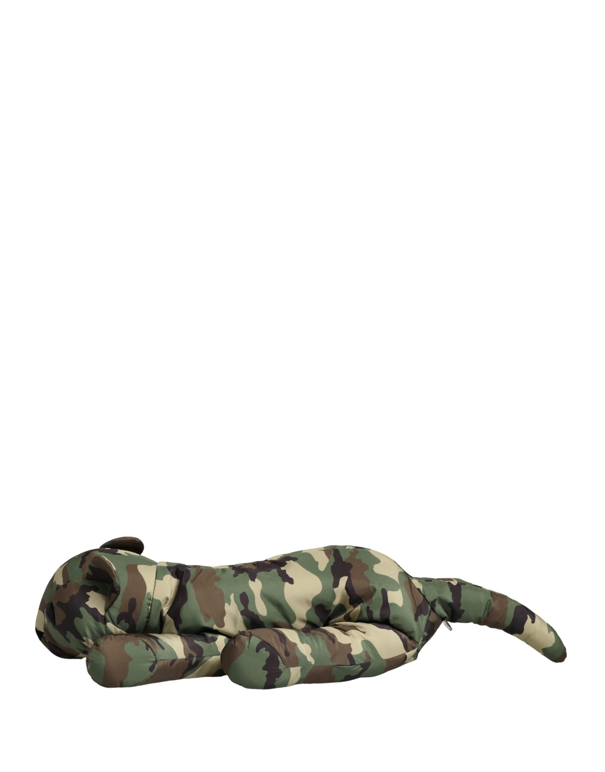 Dolce & Gabbana Belt Bag in Multicolor Camouflage with Animal Silhouette