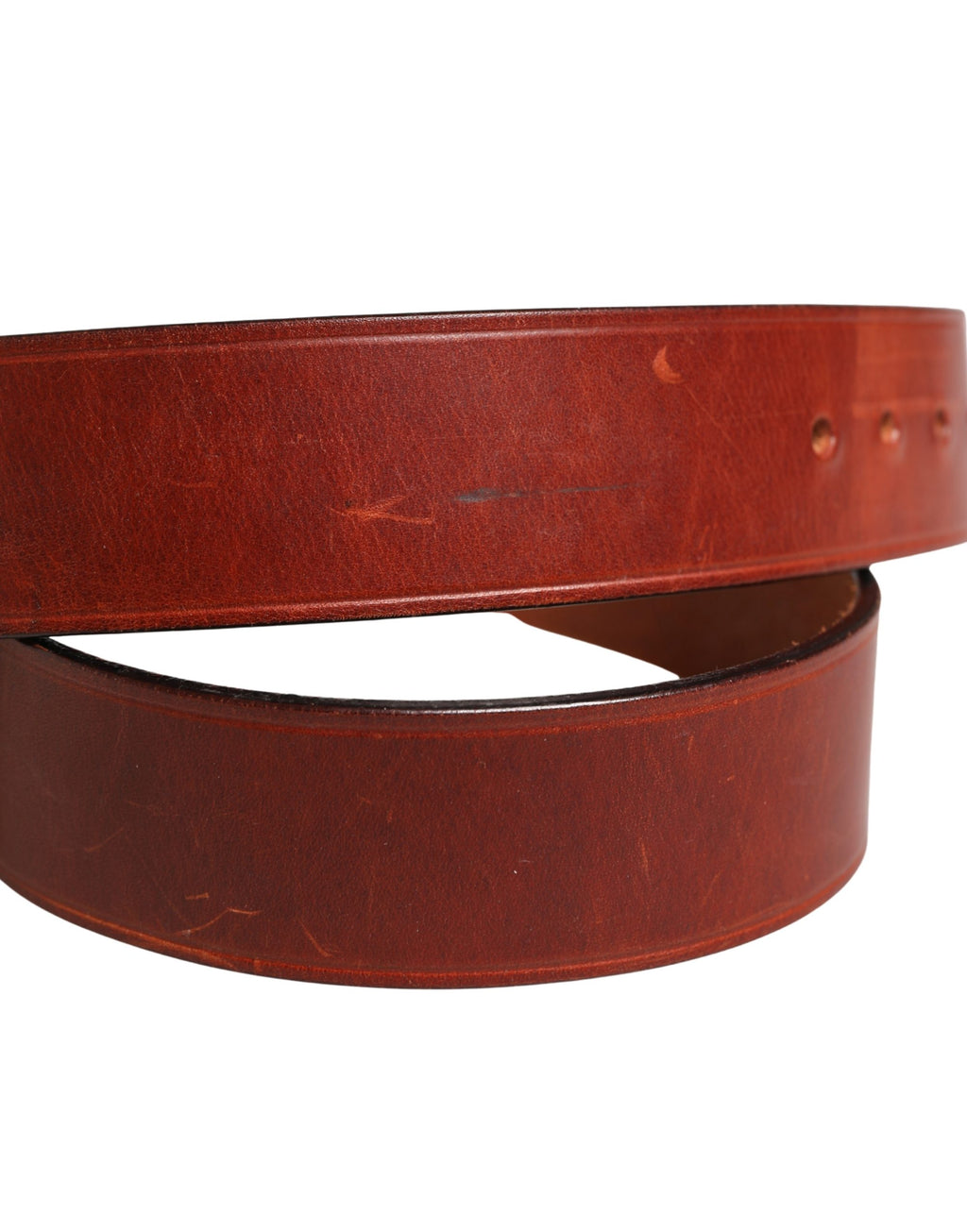GF Ferre Bordeaux Wide Waist Leather Belt with Gold and Silver Buckle