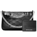 Michael Kors Schwarze Clutch aus Canvas