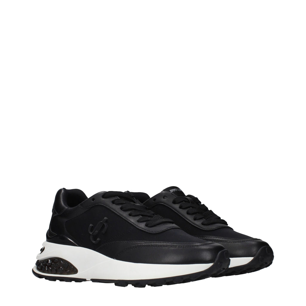 Jimmy Choo Schwarze Stoff-Sneaker