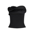 Magda Butrym Korsett aus schwarzer Fleece-Wolle