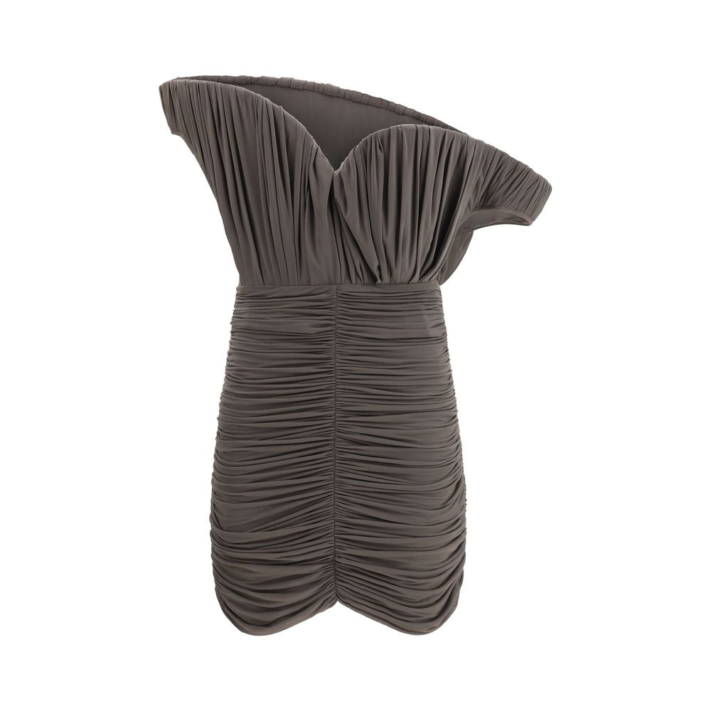 Magda Butrym Braunes Kupferfarbenes Freizeitkleid