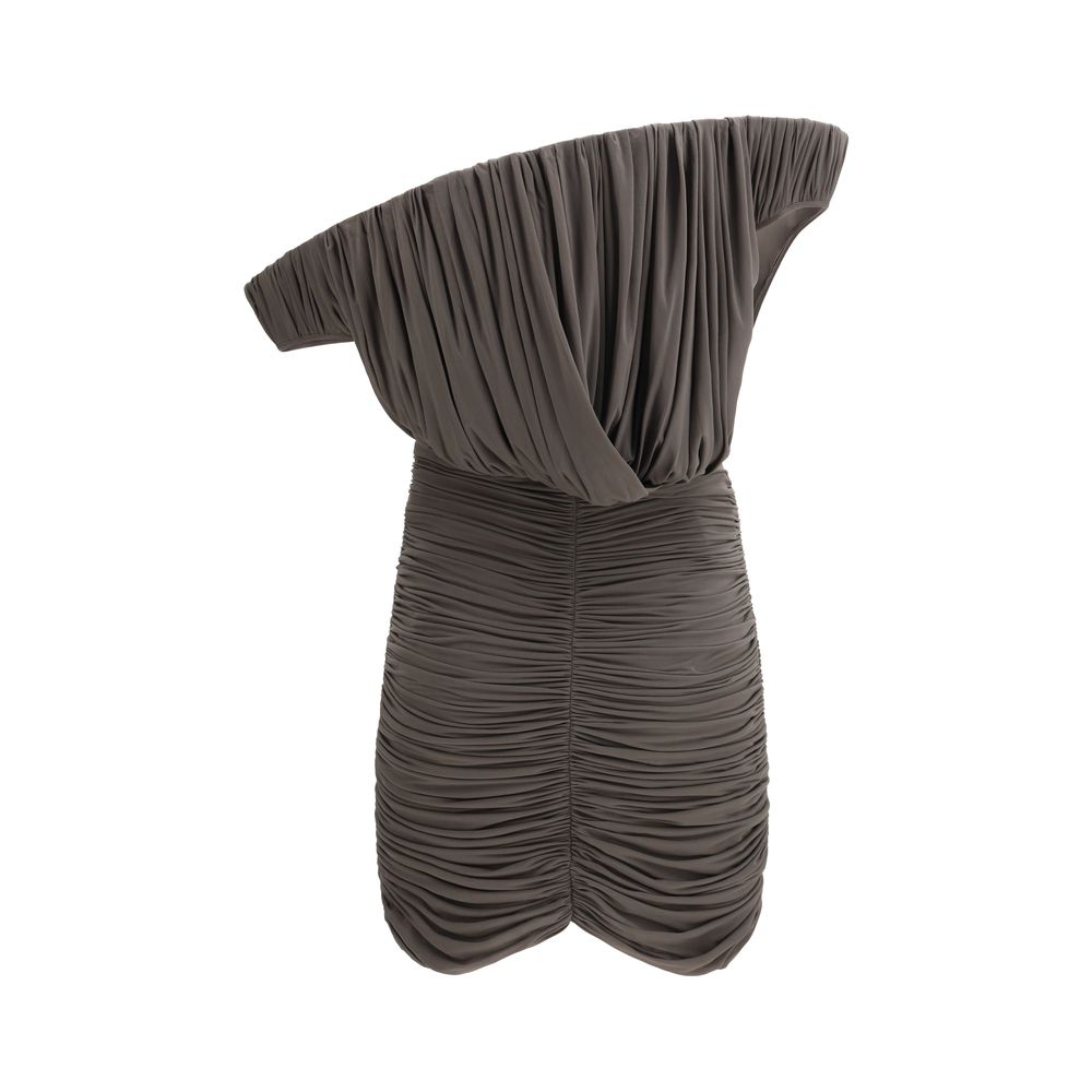 Magda Butrym Braunes Kupferfarbenes Freizeitkleid