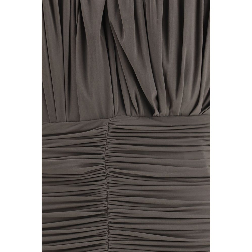 Magda Butrym Braunes Kupferfarbenes Freizeitkleid