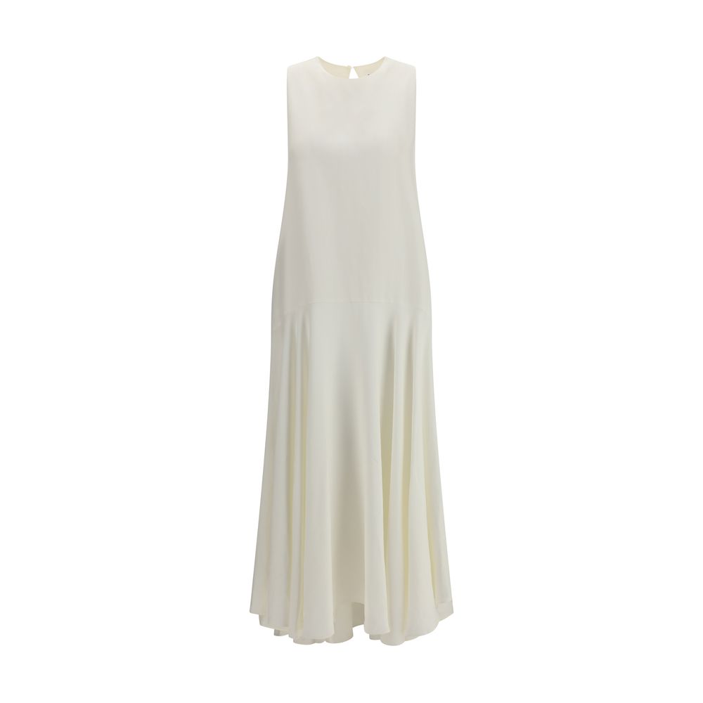 P.A.R.O.S.H. Weißes Leinen-Freizeitkleid