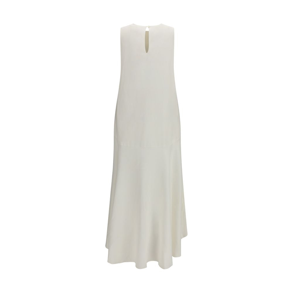 P.A.R.O.S.H. Weißes Leinen-Freizeitkleid