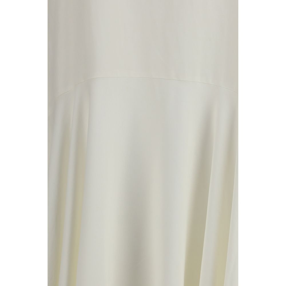 P.A.R.O.S.H. Weißes Leinen-Freizeitkleid