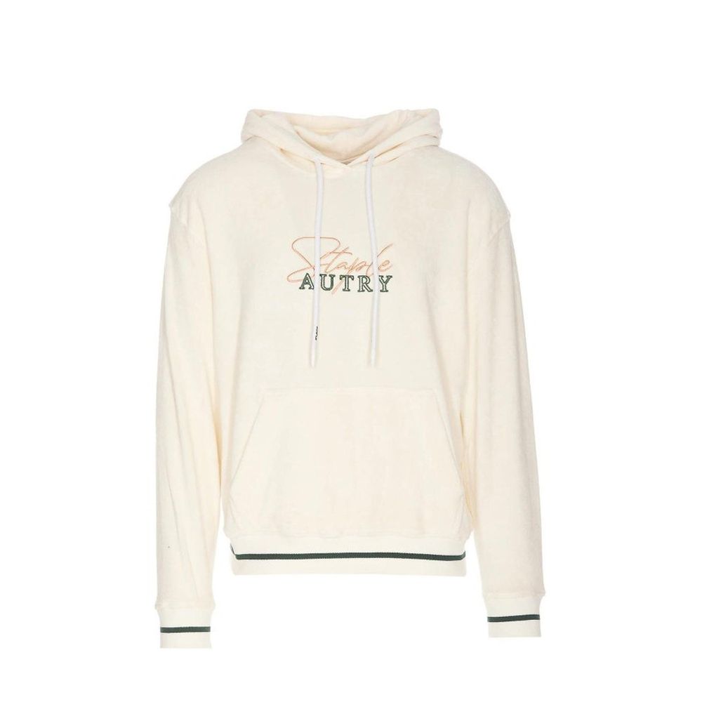 Autry Weiße Baumwoll-Kapuzenjacke