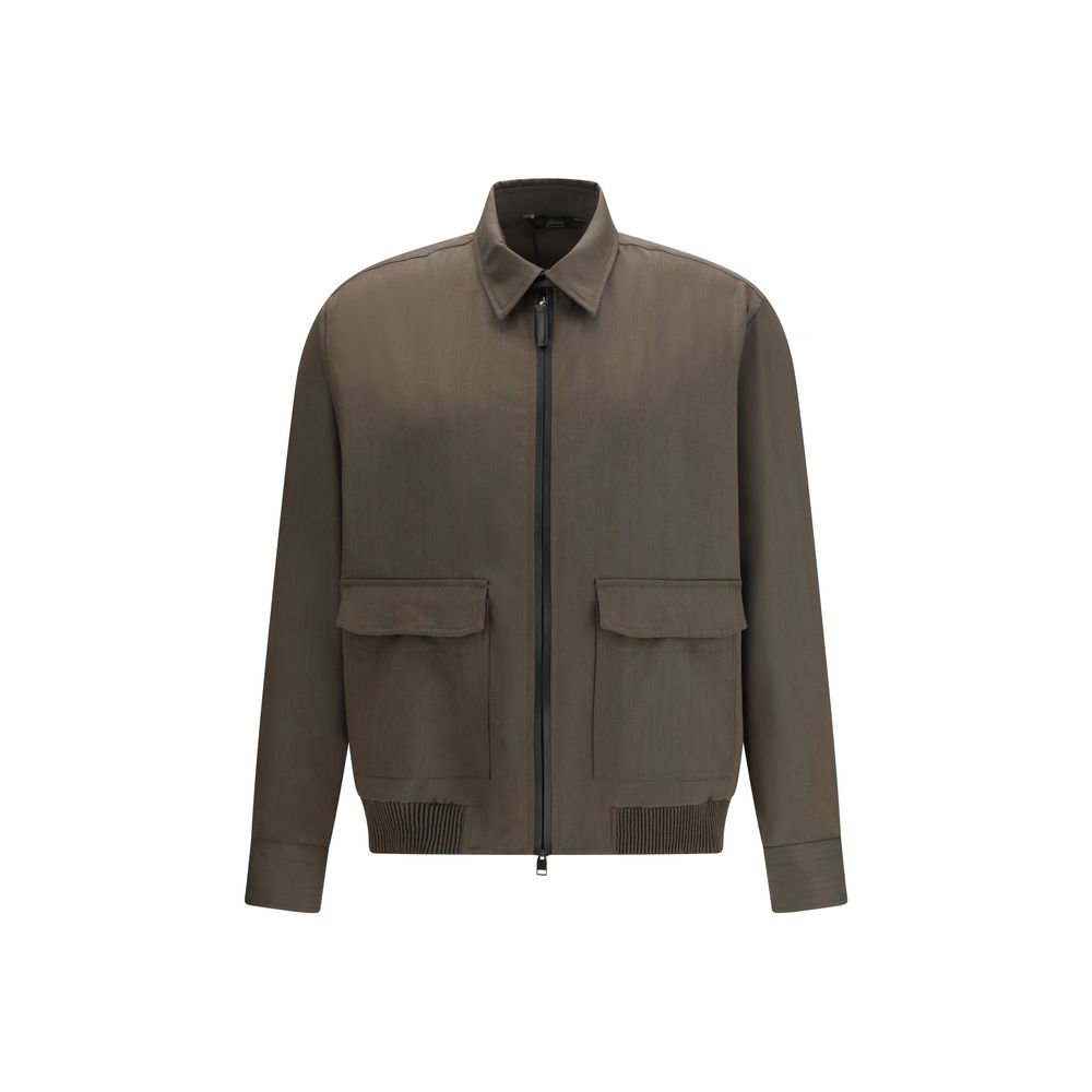 Brioni Two-Tone Wool Coat