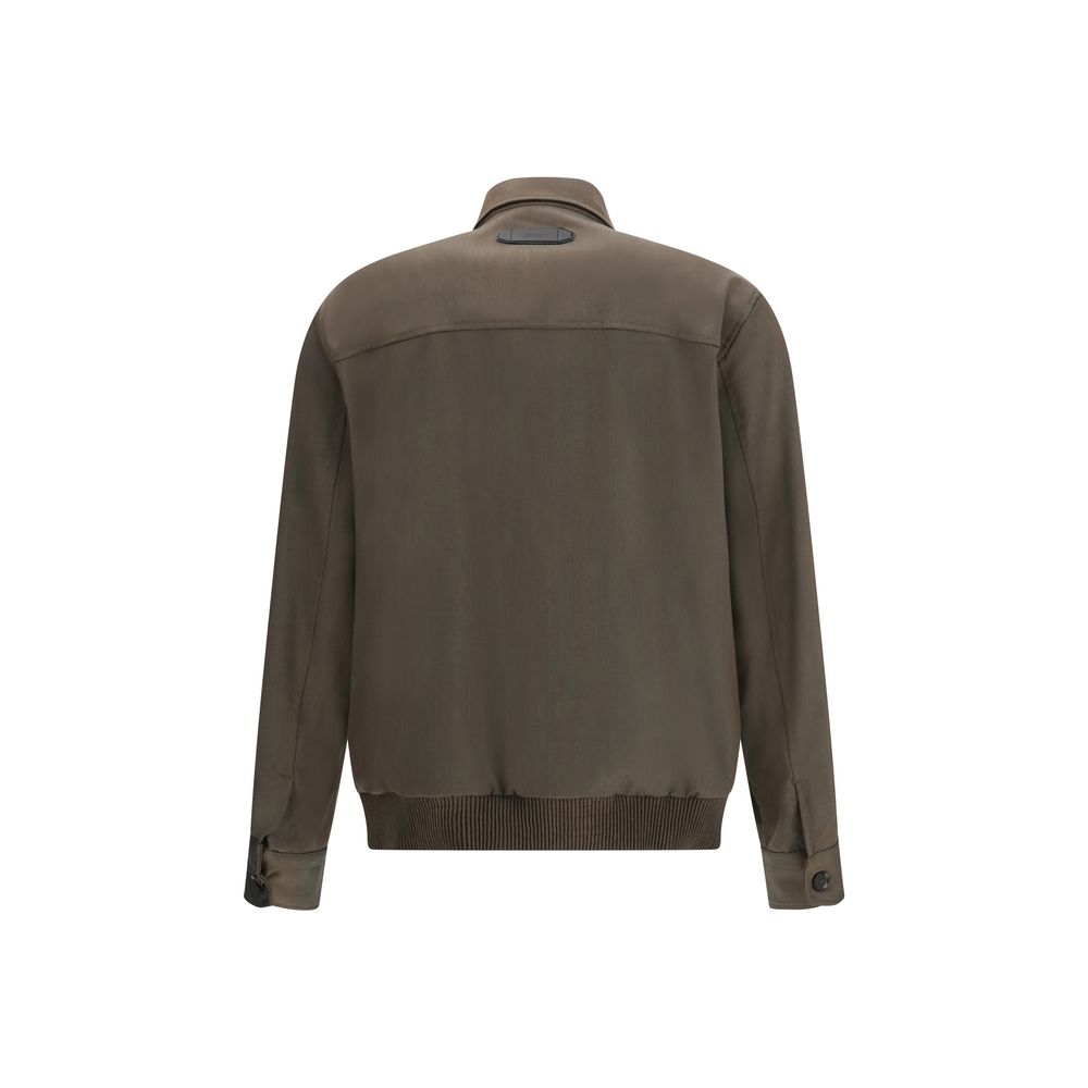Brioni Two-Tone Wool Coat