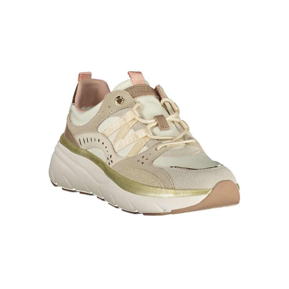 Twinset Beige Polyurethane Women's Sneakers