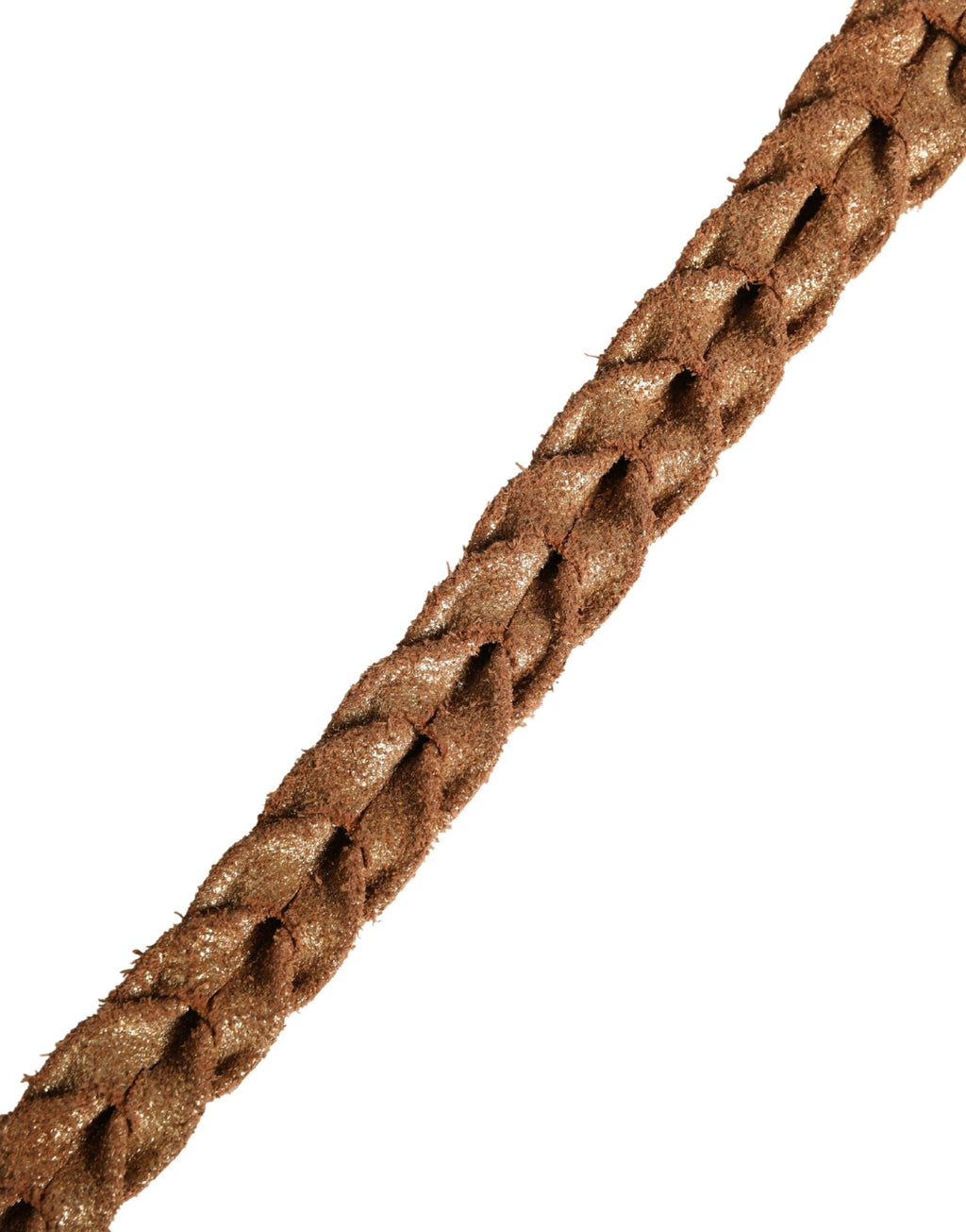 Ermanno Scervino Brown Leather Belt with Braided Metal Clasp