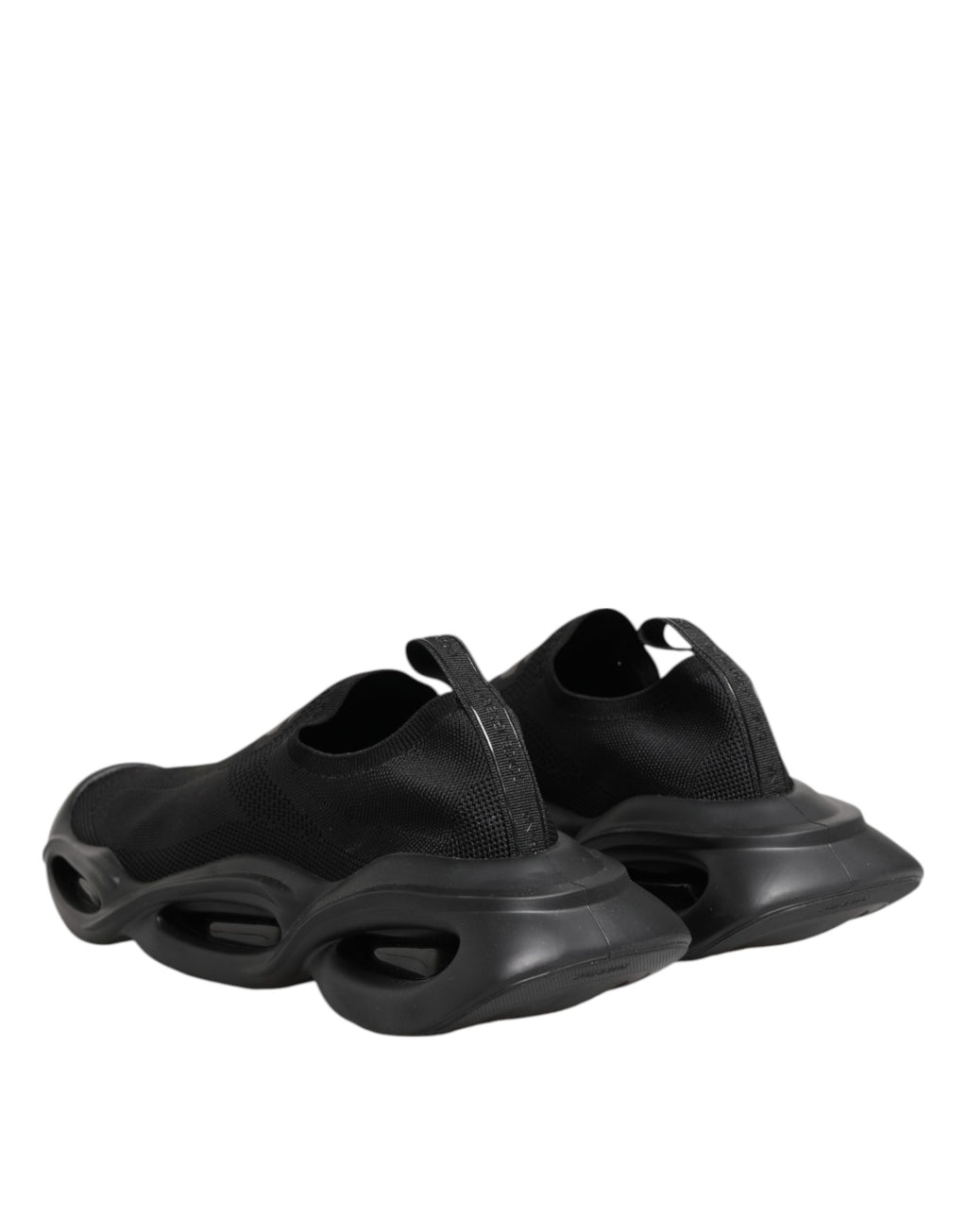 Dolce & Gabbana Schwarze Slip-On Wave Low-Top Sneaker Schuhe