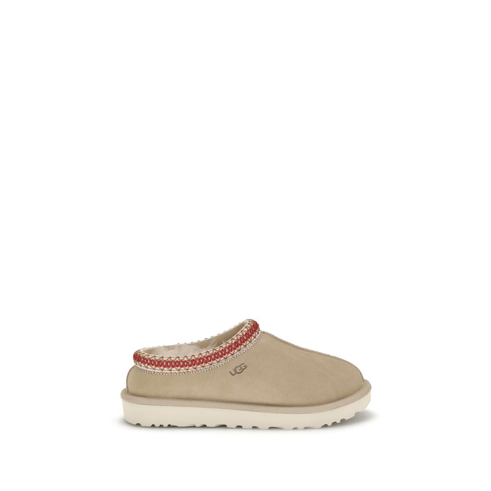 UGG Beige Kalbsleder Bos Taurus Mules