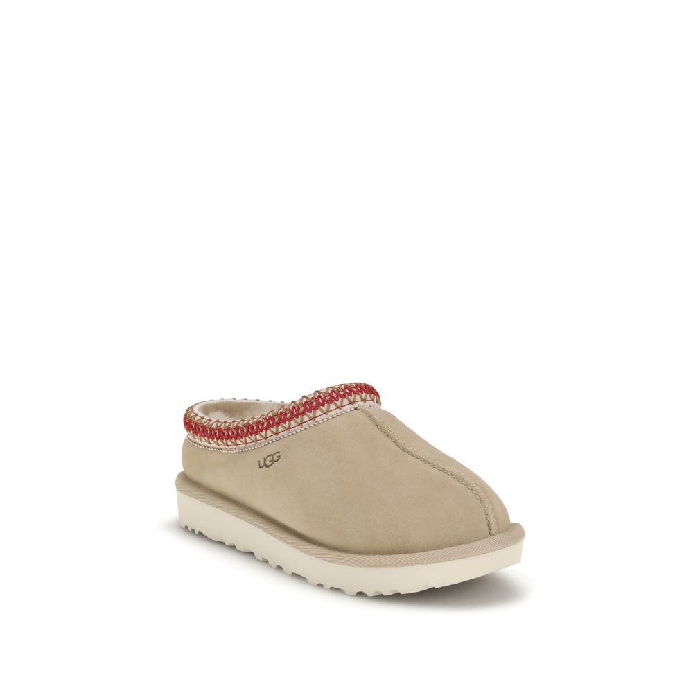 UGG Beige Kalbsleder Bos Taurus Mules