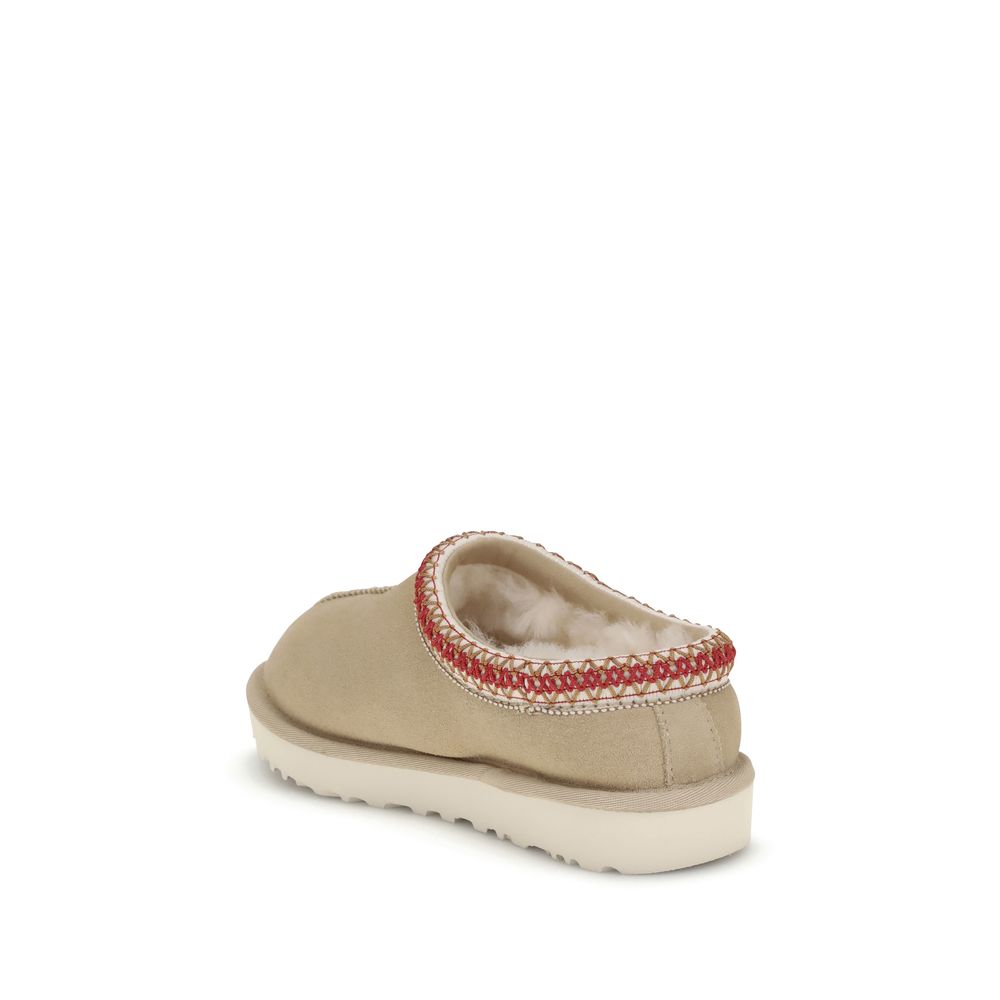 UGG Beige Kalbsleder Bos Taurus Mules