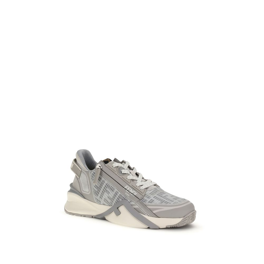 Fendi Graue Sportschuhe aus Polyester