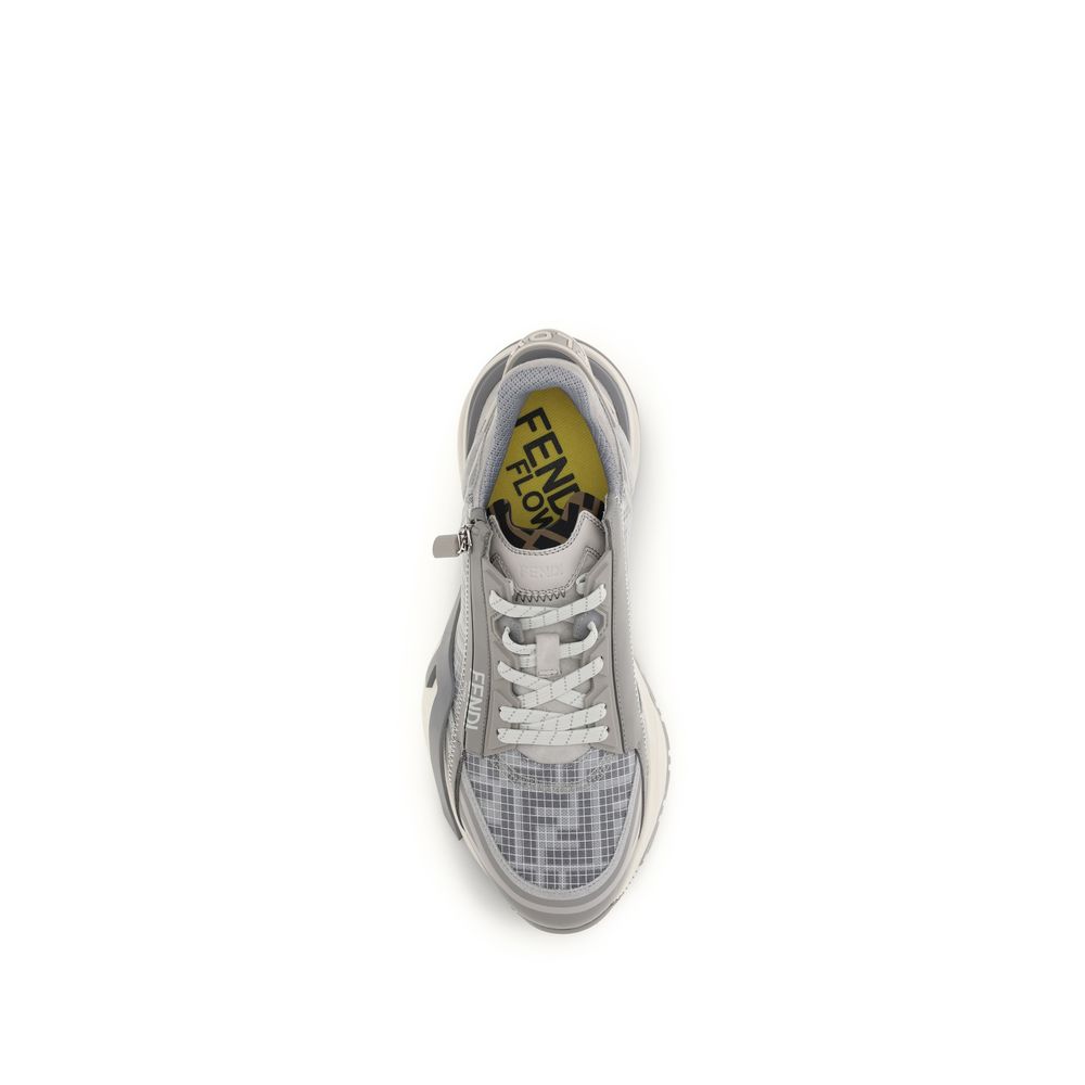 Fendi Graue Sportschuhe aus Polyester