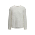Brunello Cucinelli Weißes Seiden-Sweatshirt
