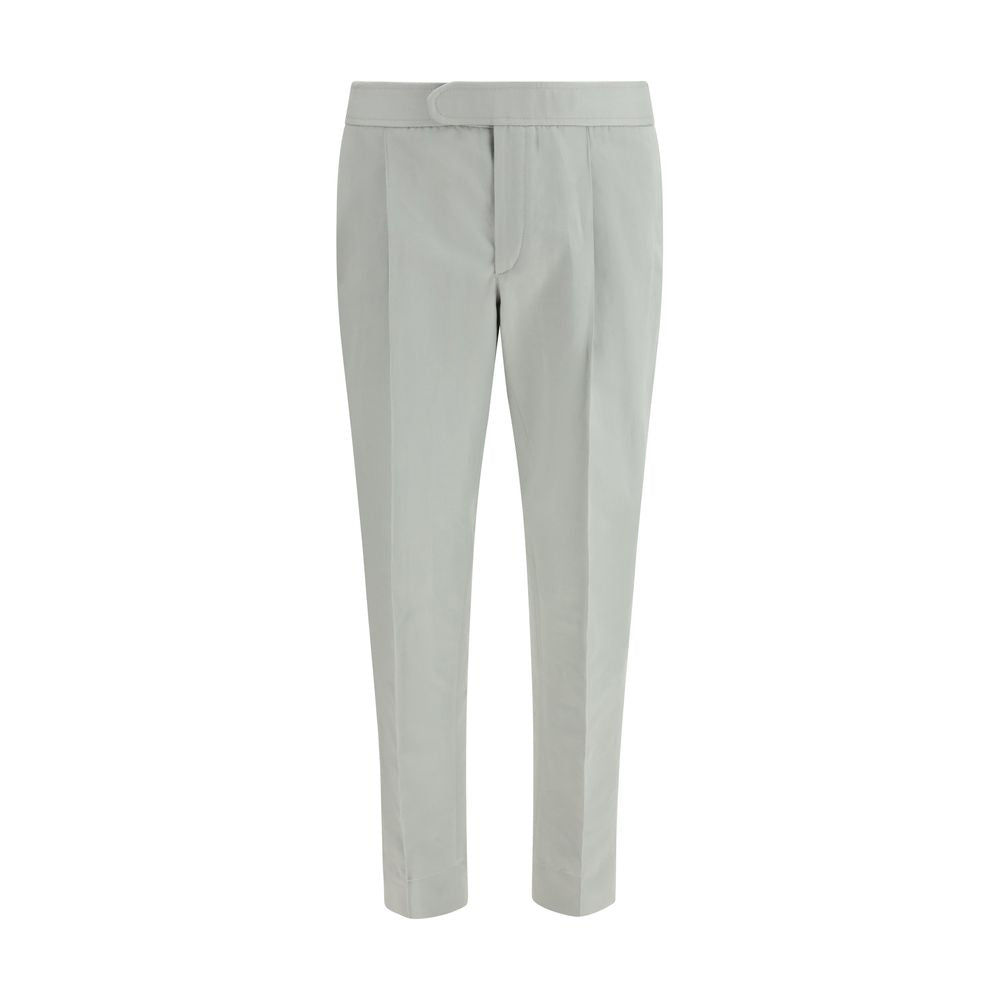 Brioni Weiße Leinen-Freizeithose