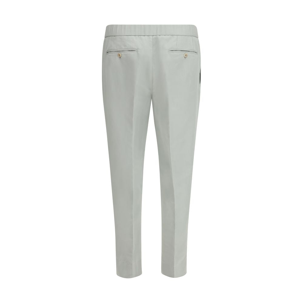 Brioni Weiße Leinen-Freizeithose