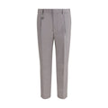 Prada Grey Cotton Suit Trousers
