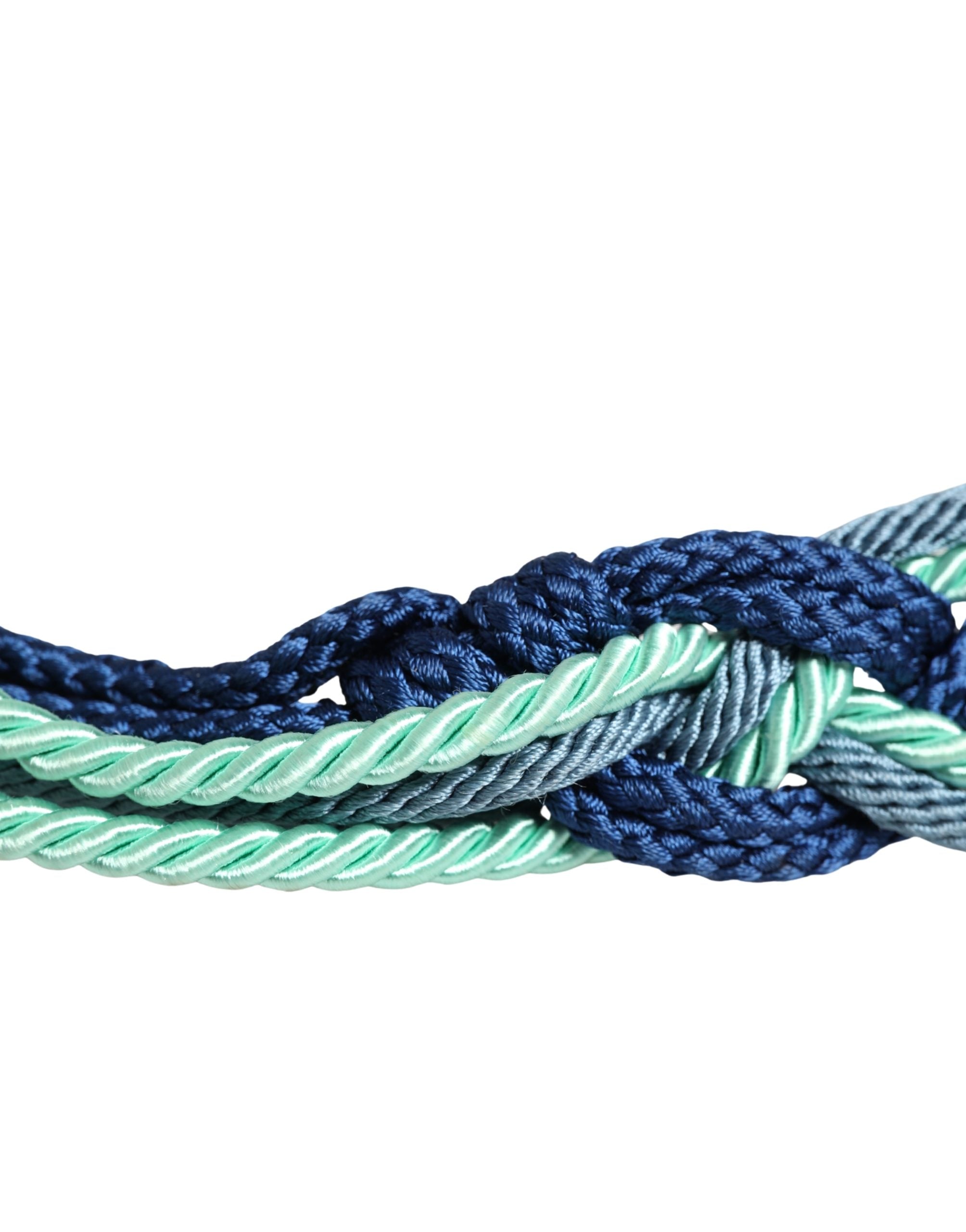 Cavalli Class Gürtel mit verdrehter Seilkette und Schnalle in Multicolor
