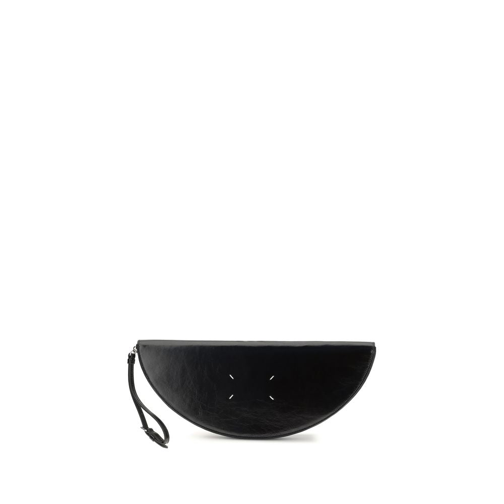 Maison Margiela Black Bos Taurus Calf Leather Clutch Bag